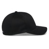Alpinestars Corp Shift Multi Hat SKU 48276364 in black, right side profile showing seamless fitted back and curved brim, motocross and motorsport streetwear style.