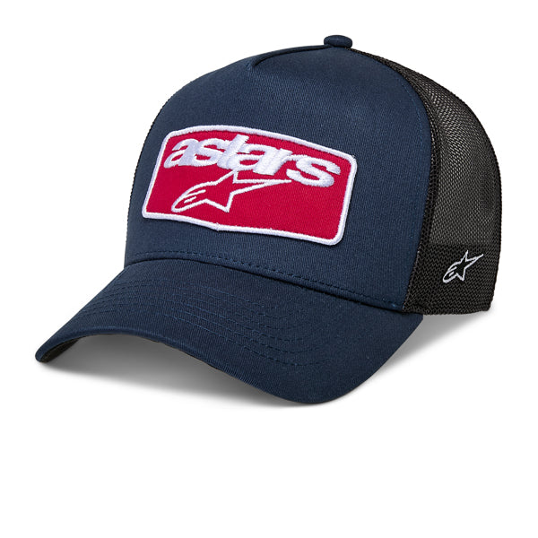 Professional studio photo of Alpinestars - Focus Trucker Hat; showing overall shape and visible design details; SKU 482-763