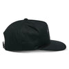 Alpinestars Promptus Snapback Hat, SKU 1235-81445-10-OS, in black, shown from the right side. This angle shows the structured crown and the flat bill, which is ideal for casual headwear or trackside apparel.