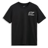Alpinestars - Formulation CSF Tee Alpinestars Formulation CSF Tee, SKU 48276390, black short sleeve motocross lifestyle t-shirt front view with small white Alpinestars chest logo and star emblem graphic. Colors: Black Sizes: SM to 2X SKU:482-7639 | Available at BTO Sports.