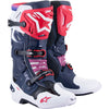 Alpinestars Tech 10 Supervented Boots product image in Nt/Nvy/Wht/Rnbw sizes 7, 8, 9, 10, 11, 12, 13, 14 SKU 3410300. Boots | Available at BTO Sports
