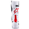 Alpinestars Tech 10 Supervented Boots product image in Nt/Nvy/Wht/Rnbw sizes 7, 8, 9, 10, 11, 12, 13, 14 SKU 3410300. Boots | Available at BTO Sports