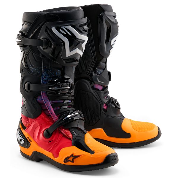 2010020-1654-8 - Alpinestars - Tech 10 LE Black Hole Boots - color: Black Burst - sizes: 8-12 product photo
