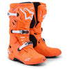 Alpinestars Tech 10 Supervented Boots front angle view in Nt/Nvy/Wht/Rnbw sizes 7, 8, 9, 10, 11, 12, 13, 14 SKU 3410300. Boots | Available at BTO Sports