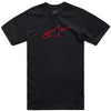 Studio photo on a white background of Alpinestars Ageless Shadow CSF T-Shirt; showing tee fit, printed graphics, and crew neckline; SKU 482-76290S