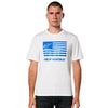 High-resolution studio image of Alpinestars Flag CSF T-Shirt; showing tee fit, printed graphics, and crew neckline; SKU 482-76304S; Sizes: S-2XL