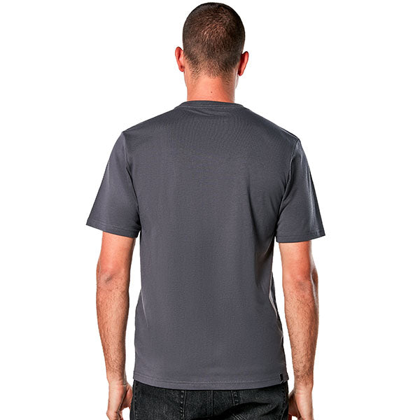 Studio photo on a white background of Alpinestars Galun CSF T-Shirt; showing tee fit, printed graphics, and crew neckline; SKU 3030239; Sizes: M-2XL