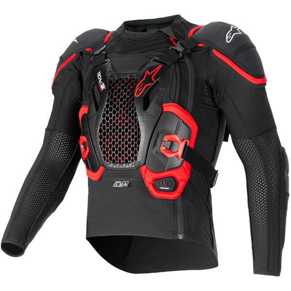Clean studio shot of Alpinestars - Tech-Air v2 Off-Road Airbag System; showing overall shape and visible design details; SKU 482-00241S; Colors: Black/Red