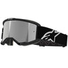 Product image of Alpinestars BTO Sports 5101825 1456 f Vision 5 Corp Goggle Black Mirror Silver motocross goggles showing frame design, lens style, and colorway