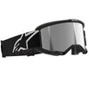 Product image of Alpinestars BTO Sports 5101825 1456 d2 Vision 5 Corp Goggle Black Mirror Silver motocross goggles showing frame design, lens style, and colorway