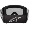 Product image of Alpinestars BTO Sports 5103225 1456 b Vision 3 Wordmark Goggle Black Mirror Silver motocross goggles showing frame design, lens style, and colorway