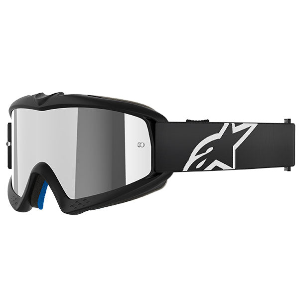 Product image of Alpinestars BTO Sports 0006 5140225 1456 f Vision Youth Corp Goggle Black Mirror Silver motocross goggles showing frame design, lens style, and colorway