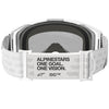 Product image of Alpinestars BTO Sports 5101625 55 b Vision 8 Corp Goggle White Mirror Silver motocross goggles showing frame design, lens style, and colorway