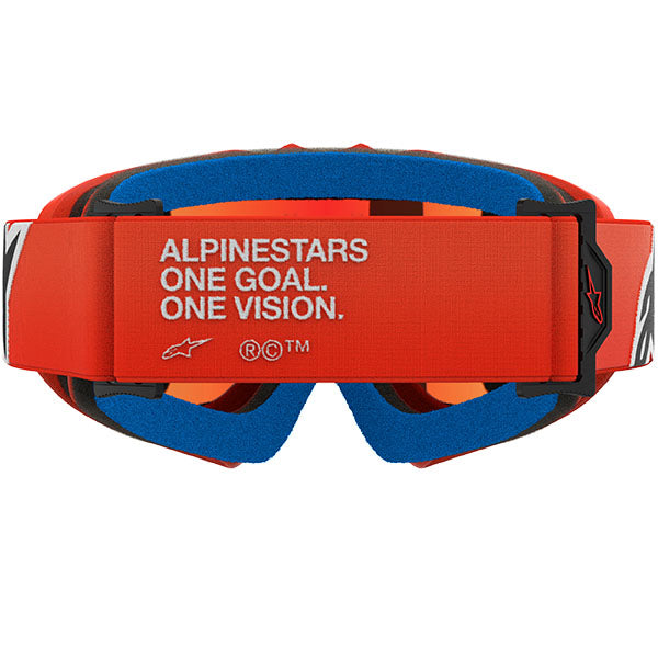 Product image of Alpinestars BTO Sports 5140225 480 b Vision Youth Corp Goggle Orange Mirror Red motocross goggles showing frame design, lens style, and colorway
