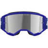 Product image of Alpinestars BTO Sports 5103225 7266 d1 Vision 3 Wordmark Goggle Blue Mirror Silver motocross goggles showing frame design, lens style, and colorway