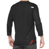 High-resolution studio image of 100%, Airmatic Jersey (MTB), SKU 50200046, color options Black, Black/Red, sizes SM, MD, LG, XL, Designed for Mountain Bike, BMX and E-Bike riders