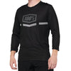 High-resolution studio image of 100%, Airmatic Jersey (MTB), SKU 50200043, color options Black, Black/Red, sizes SM, MD, LG, XL, Designed for Mountain Bike, BMX and E-Bike riders