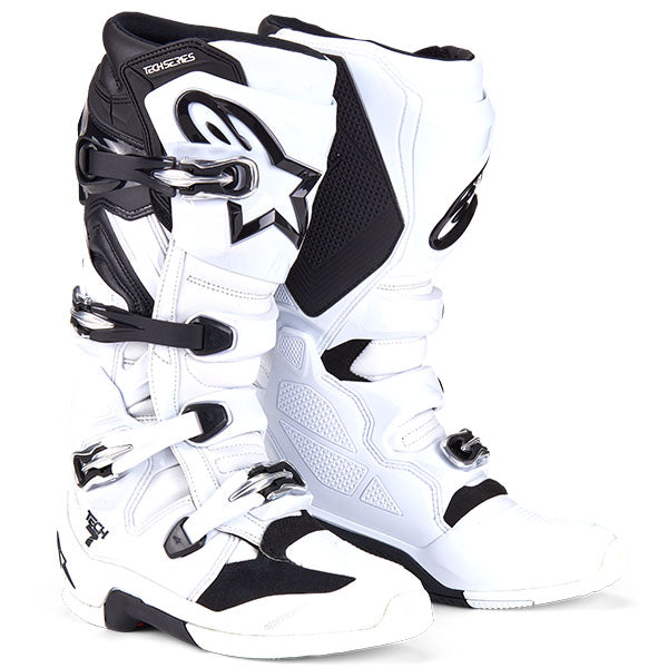 482-0004014, Alpinestars, Tech 7 Boots, White/Black, Sizes 5-16 product photo