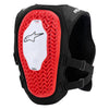 Studio photo on a white background of Alpinestars 2701152 TechAir MX Airbag System ChstPro white 2, showing overall shape, materials, and visible design details