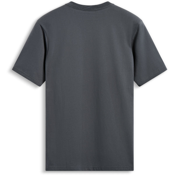 High-resolution studio image of Alpinestars Shaded CSF Tee; showing tee fit, printed graphics, and crew neckline; SKU 482-76396S; Colors: Black, Charcoal