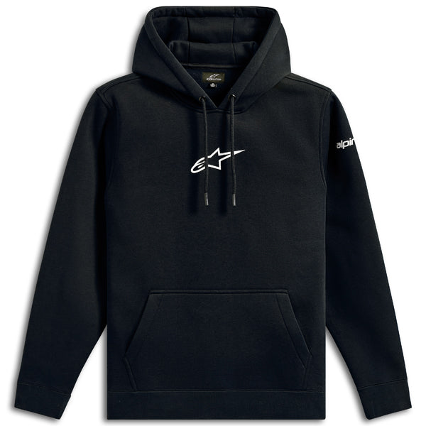 High-resolution studio image of Alpinestars - Frontal Hoodie; showing overall shape and visible design details; SKU 482-76409S; Colors: Black; Sizes: S-2XL