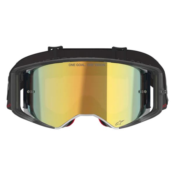 26013937, Alpinestars, Supertech Vision Vista Goggles, Black, Mirror Gold, Purple Fluo/Pink, Mirror Blue product photo