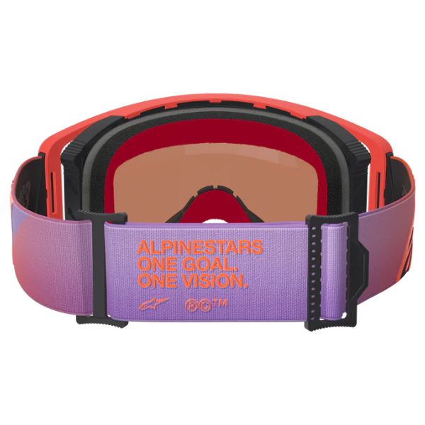 26013940, Alpinestars, Supertech Vision Corp Goggles, Hot Coral/Purple, Mirror Blue product photo