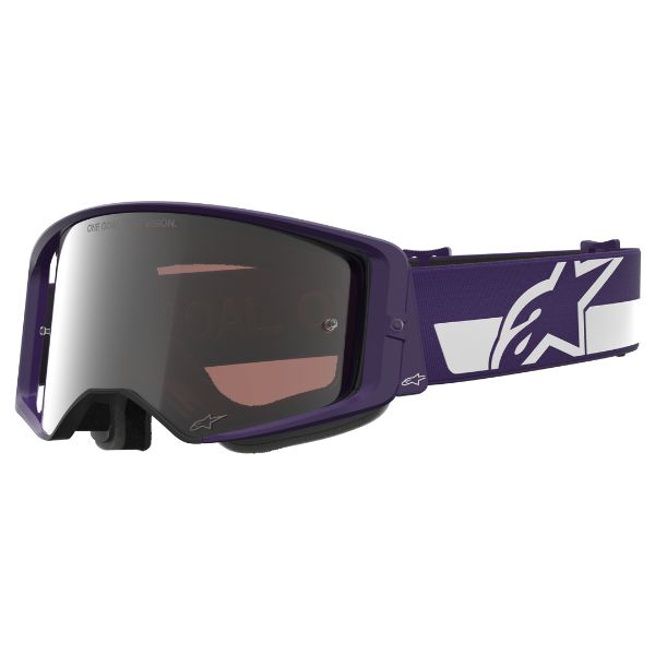 Alpinestars LE HUNTA96 XXV Supertech Vision Goggles in Purple/White/Mirror Silver SKU 26013982