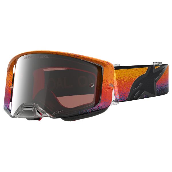 5101327-3232-O/S - Alpinestars - Supertech LE Black Hole Goggles - color: Fire Red/Black Mirror product photo