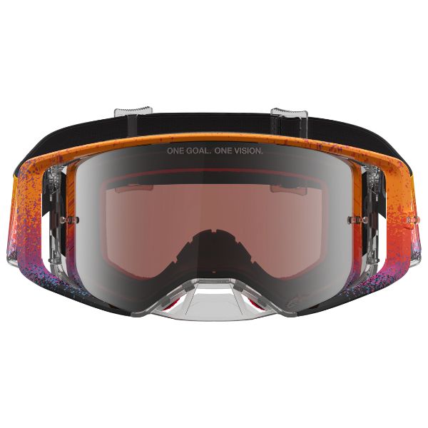 5101327-3232-O/S - Alpinestars - Supertech LE Black Hole Goggles - color: Fire Red/Black Mirror product photo
