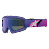 Alpinestars Vision Corp Goggles (Youth) 260139 front angle view Colors: Purple/Fluo Pink - Mirror Blue | Available at BTO Sports.