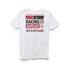 Studio photo on a white background of Alpinestars Placard T-Shirt; showing tee fit, printed graphics, and crew neckline; SKU 3030208; Sizes: M-2XL