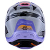Gray/Purple/Black Glossy product view, lightweight off‑road motorcycle helmet with ventilation and impact protection