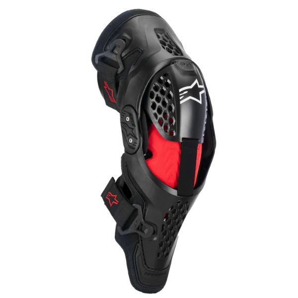 Clean studio shot of Alpinestars - SX-1 Plasma Knee Protector; showing overall shape and visible design details; SKU 482-00175S; Sizes: SM/MD, LG/XL, 2XL