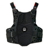 A back view of the black Atlas Charger Youth Chest Protector (SKU: A103101000). The image shows the CE Level 1 certified back protection.