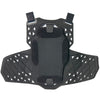 A view of the inside back of the black Atlas Charger Youth Chest Protector (SKU: A103101000). The image shows the internal CE Level 1 certified back plate and padding.