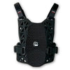 A back view of the black Atlas Charger Pee Wee Chest Protector (SKU: A101000000). The image shows the adjustable straps and the protective back panel.
