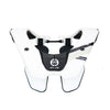 A front view of the Atlas Prodigy Neck Brace (SKU: AY400000) in white. The image highlights the neck brace's lightweight, minimalist design and the hinged chest supports.