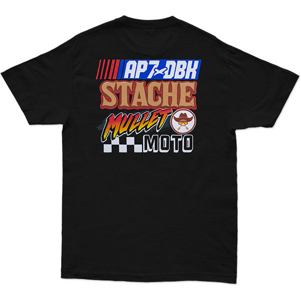 Clean studio shot of Dirt Bike Kidz Roadhouse Tee; showing tee fit, printed graphics, and crew neckline; SKU 325-00024S; Colors: Black; Sizes: S-2XL