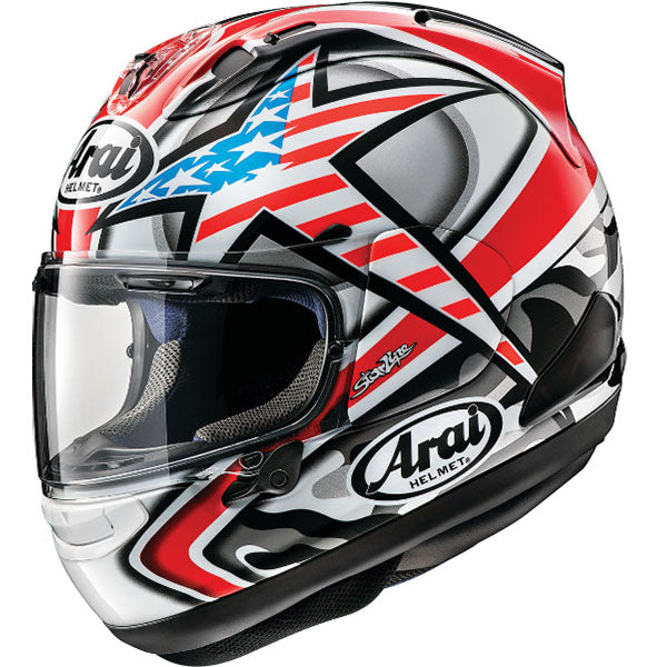 Arai motorcycle helmet product image — nan. Studio angle showing shell shape, venting and visor details.