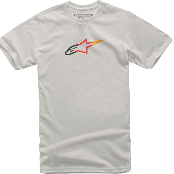 Crisp studio image on a white background of Alpinestars Ageless Rake T-Shirt; showing tee fit, printed graphics, and crew neckline; SKU 3030232