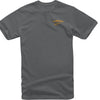 Professional studio photo of Alpinestars Speedway T-Shirt; showing tee fit, printed graphics, and crew neckline; SKU 303023230; Sizes: M-2XL