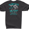 High-resolution studio image of Alpinestars Speedway T-Shirt; showing tee fit, printed graphics, and crew neckline; SKU 303023230; Sizes: M-2XL