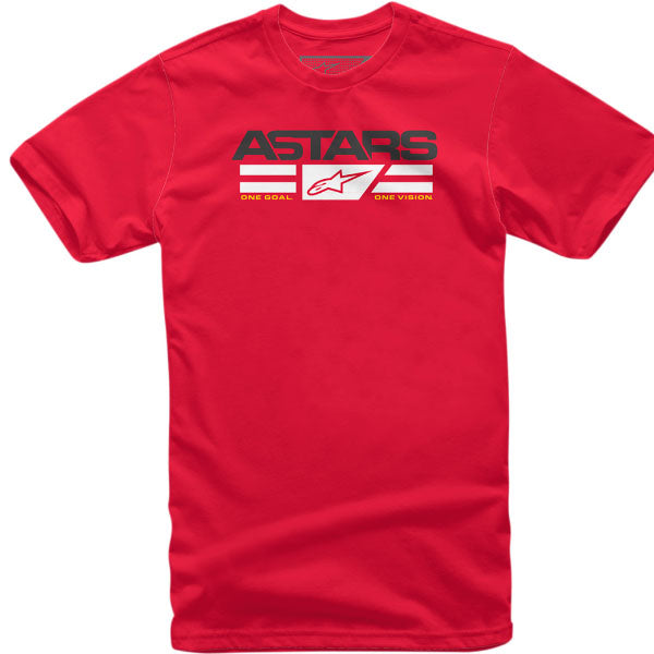 Professional studio photo of Alpinestars Positrack T-Shirt; showing tee fit, printed graphics, and crew neckline; SKU 3030208; Sizes: M-2XL