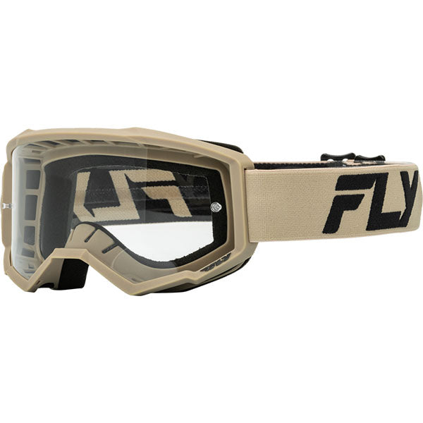 Product image of BTO Sports 00 Fly Racing mx24 sp focus clear lens goggle 37 51155 motocross goggles showing frame design, lens style, and colorway