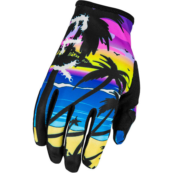 Product image of BTO Sports 0036 Fly Racing mx24 sp lite malibu glove youth motocross gloves showing fit, construction, and colorway | Available at BTO Sports