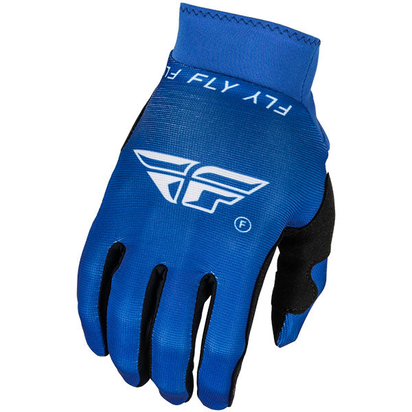 Product image of BTO Sports 0100 Fly Racing mx24 sp pro lite glove blue bddb9b5e 9ab0 47cb 8f74 05fd611697e6 motocross gloves showing fit, construction, and colorway | Available at BTO Sports