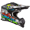 Studio image highlighting O'Neal, 2 Series Rancid V.24 Helmet (Youth), color options Black/White, sizes Y-SM, Y-MD, Y-LG