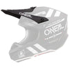 Studio image highlighting O'Neal, 5 Series Warhawk visor, Helmet Visor, SKU 0628-080, color options Black, Red