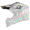 High-resolution studio image of O'Neal, 2 Series Rancid Visor, Helmet Visor, SKU 0200-070, color options Black/White
